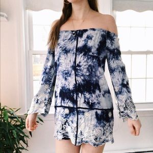 Blue Tie Dye Summer dress